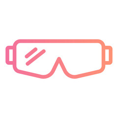 safety glasses gradient icon