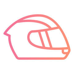 racing helmet gradient icon