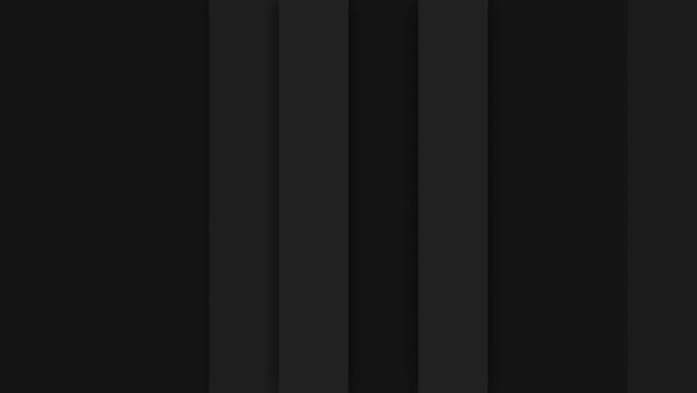 Abstract dark black background vertical stripes. Modern elegant and discreet. Animation loop of 4K.