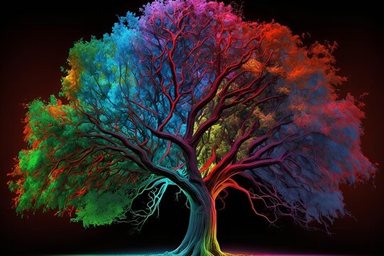 colorful tree illustration