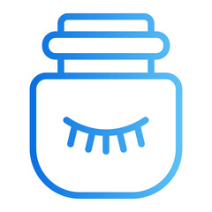 eye cream gradient icon