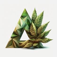 Weed delta triangle -AI Generated 