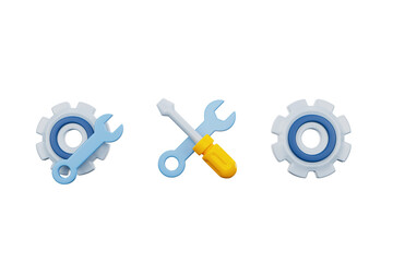 Obraz premium 3d gear and gears