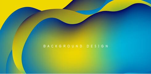 Fluid waves abstract background for covers, templates, flyers, placards, brochures, banners