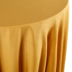 Yellow Gold Color Tablecloth Draped