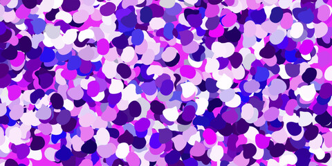 Light purple vector texture with memphis shapes.