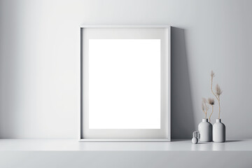 Close up Mock Up Frame | High Quality Mock up in Home Interior | Print Poster Artwork Mockup