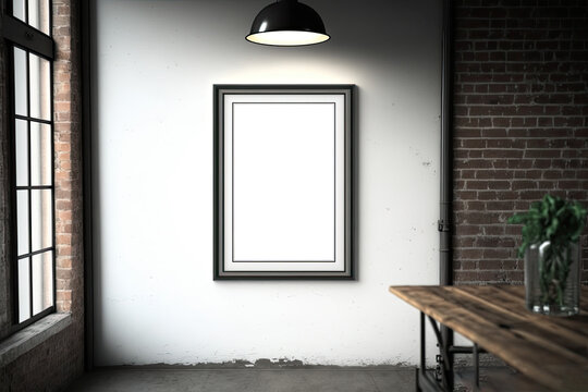 Close up Mock Up Frame | High Quality Mock up in Home Interior | Print Poster Artwork Mockup