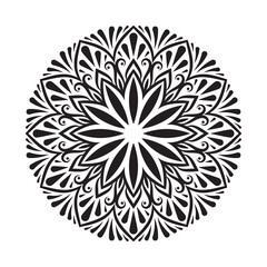 Decorative ornament mandala for Henna, Mehndi, tattoo, decoration vector design