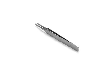 forceps tissue medical equipment isolated on white background with clipping path.