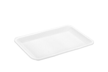 Empty Styrofoam food tray.