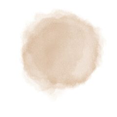 Stylized sand brown circle abstract brush