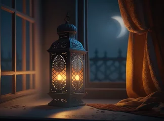 Stof per meter Decorative Arabic lantern © Konstantin Yuganov