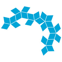 Blue Border Decoration