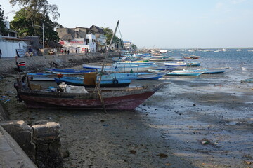 Obraz premium Kenya - Lamu Island - Lamu Town - Lamu Boats - Dhow