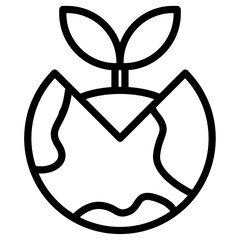plants on earth icon
