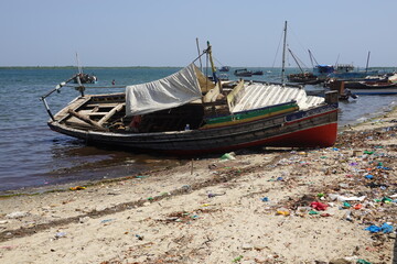 Obraz premium Kenya - Lamu Island - Lamu Town - Lamu Boats - Dhow