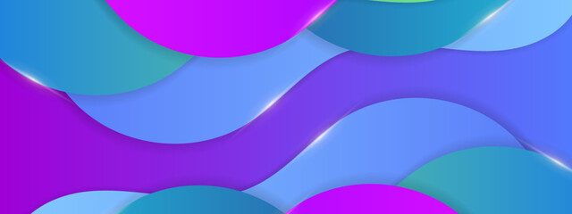 Colorful liquid wave background. Fluid wavy composition wallpaper. Abstract backdrop in yellow, purple and red. Modern design for posters, banners, brochures.