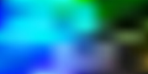 Light blue, green vector blur pattern.