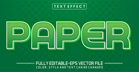 Paper text editable style effect