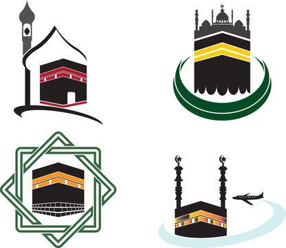 Islamic Makkah Madina hujj durgah vectors 