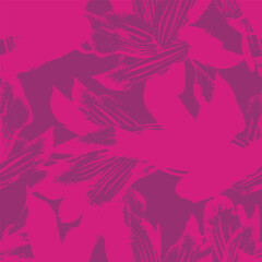 Floral Brush strokes Seamless Pattern Design