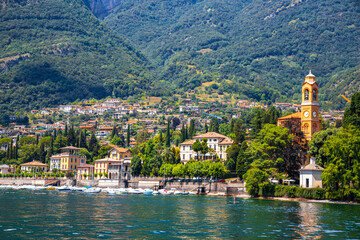 View of Tremezzo village in lake Como, Lombardy, Italy
