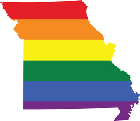 missouri gay pride home vector state map [Converted]