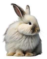 scalloped rabbit with no background - alpha