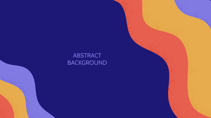 Retro abstract background. Textured colourful wavy wallpaper. Vintage curved stripes and lines backdrop. 