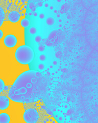 Fototapeta na wymiar Abstract art fractal unique pattern background wallpaper