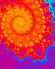 Abstract art fractal unique pattern background wallpaper