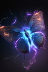 Fototapeta na wymiar Colorful butterfly. Generative Ai.