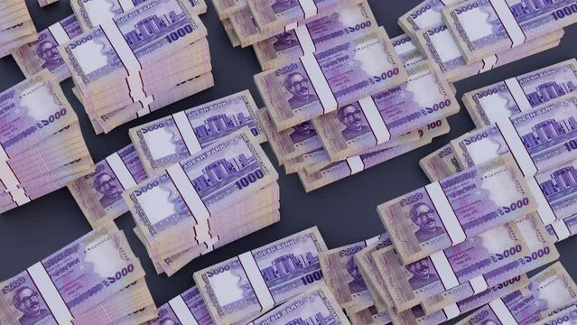 Bangladeshi banknote 3d rendering animation video, one thousand taka note 3d animation video