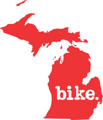 michigan state bike decal - PNG image with transparent background