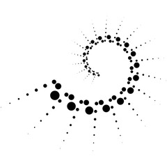 Abstract Dot Circle