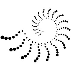 Abstract Dot Circle