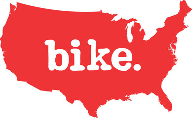 united states of america bike decal - PNG image with transparent background