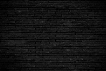 Fototapeta na wymiar Abstract black brick wall texture for pattern background.