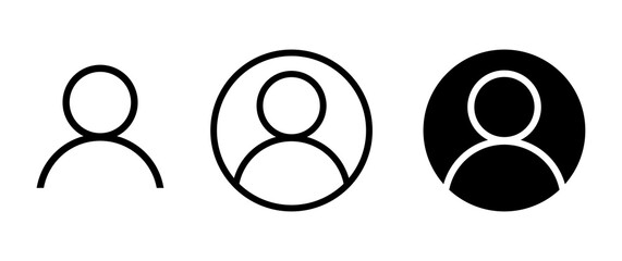 Avatar icon vector sign set