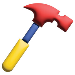 hammer on white background 