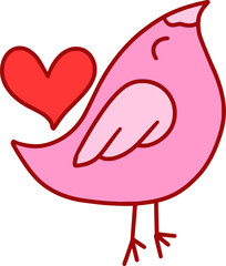 Valentine Day Love Bird