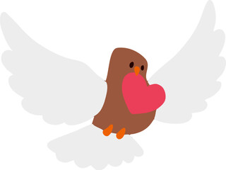 Valentine Day Love Bird