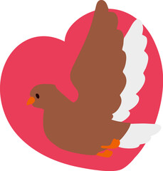 Valentine Day Love Bird