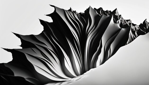 Black and white alone abstract desert