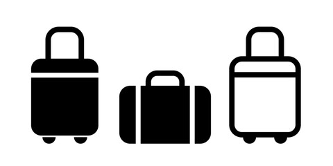 baggage icons vector set