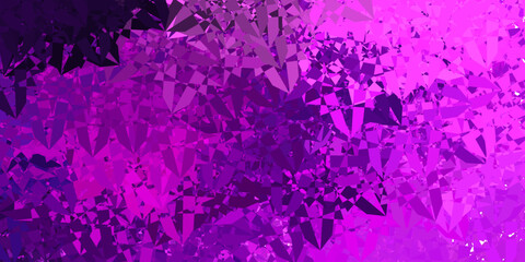 Dark Red vector texture with random triangles.