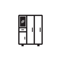 cupboard icon , cabinet icon vector