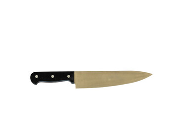 Sharp metal knife isolated