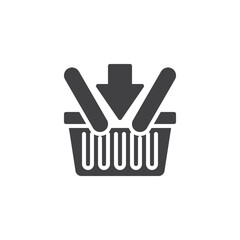 Add to basket vector icon